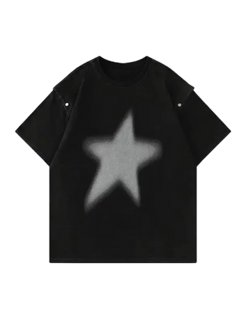 STAR WASHED CUT TEE